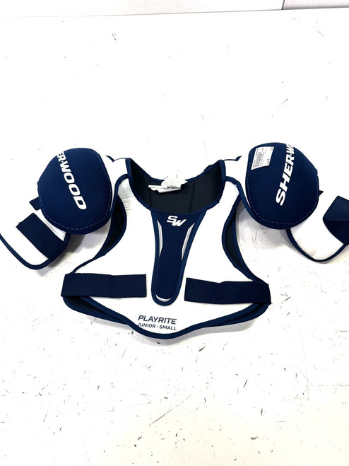 Vist Large View of Product Image Which is Used Sher-wood PLAYRITE Junior Shoulder Pads SM