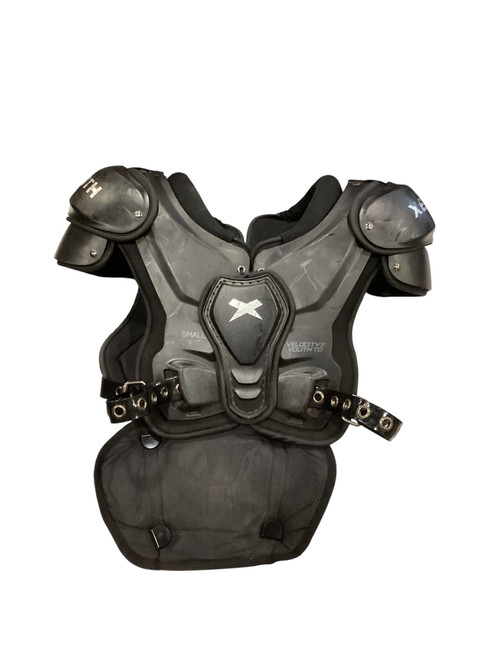 Vist Large View of Product Image Which is Used Xenith VELOCITY 2 YOUTH TD FB Shoulder Pads Black SM