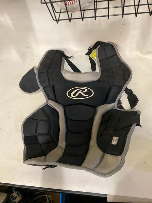 Vist Large View of Product Image Which is Used Rawlings CATCHERS CHEST Catchers Chest Protector Black Adult