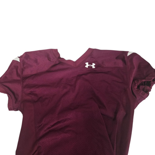 Vist Large View of Product Image Which is Used Under Armour Football JERSEY Adult Maroon MD