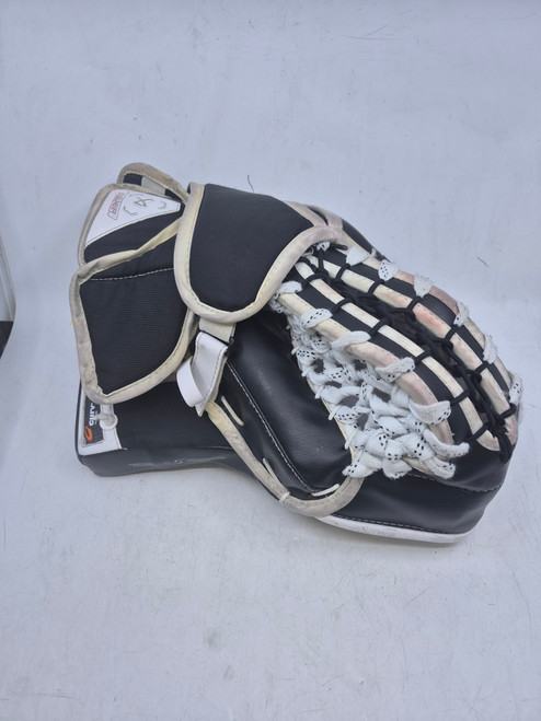 Vist Large View of Product Image Which is Used Bauer M5 PRO Senior Goalie Catcher Black And White