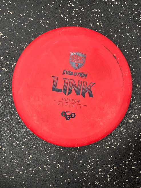 Vist Large View of Product Image Which is Used Discmania EXO SOFT EVOLUTION LINK Disc Golf Putter Red