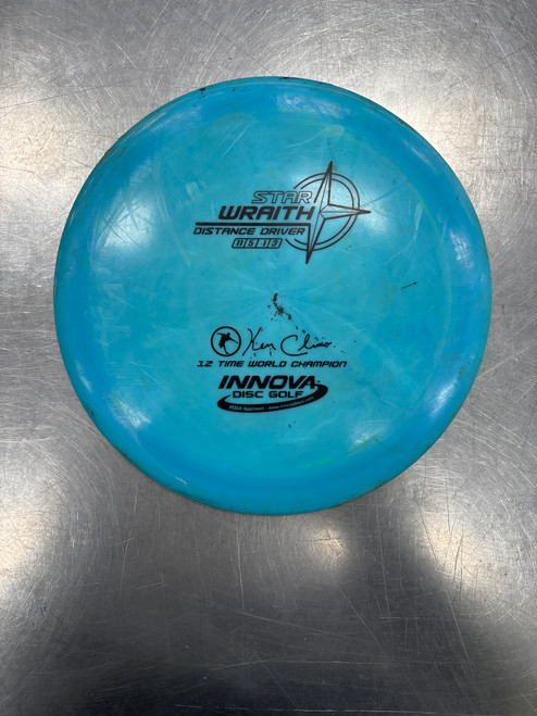 Vist Large View of Product Image Which is Used Innova STAR WRAITH Disc Golf Driver Royal Blue