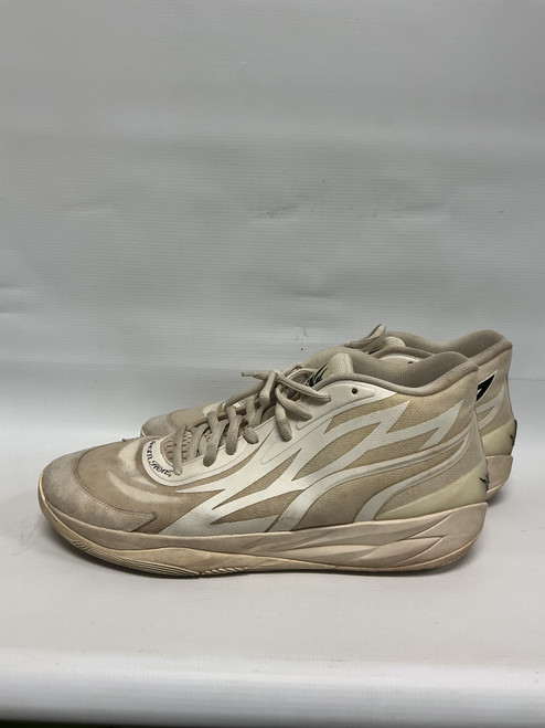 Vist Large View of Product Image Which is Used Puma Basketball Shoes M White Senior 15