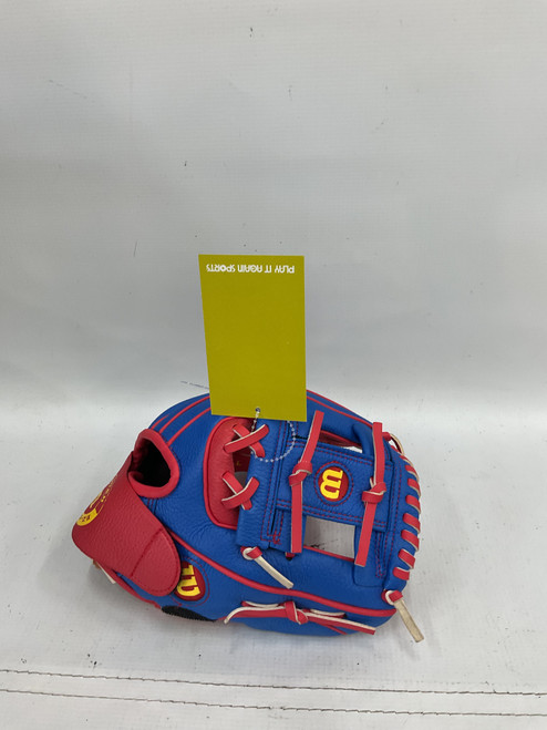 Vist Large View of Product Image Which is Used Wilson A200 BB/SB Glove T-ball Royal Blue 10"