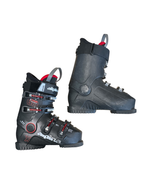 Vist Large View of Product Image Which is Used Alpina X TRACK 60 Mens DH Ski Boot Black 255 MP - M07.5 - W08.5