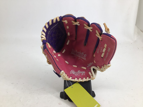 Vist Large View of Product Image Which is Used Rawlings HIGHLIGHT 10 IN RHT FP GLOVE RH Throw Fastpitch Gloves Purple 10"
