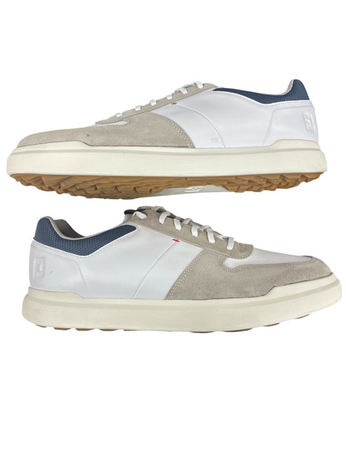 Vist Large View of Product Image Which is Used Foot Joy Mens Golf Shoes White Senior 13