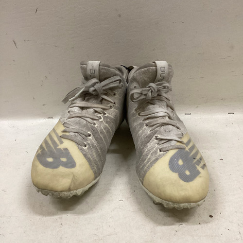 Vist Large View of Product Image Which is Used New Balance LAX Cleats Mens White Senior 7.5