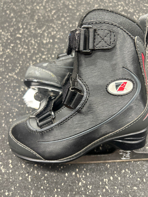 Vist Large View of Product Image Which is Used Riedell Girls Figure Skate Black Youth 12.0