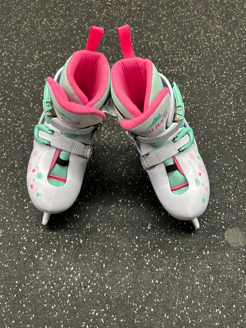 Vist Large View of Product Image Which is Used Lake Placid NITRO 8.8 Girls Figure Skate White Adjustable