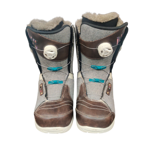 Vist Large View of Product Image Which is Used K2 CONTOUR Womens Snowboard Boots Grey Senior 8.5