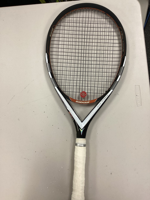 Vist Large View of Product Image Which is Used Babolat SIDE DRIVERS Adult Tennis Racquet Black Unknown