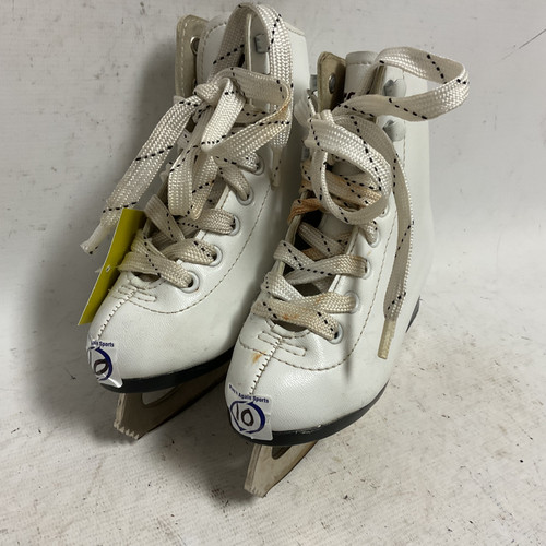 Vist Large View of Product Image Which is Used ROBIN Girls Figure Skate White Youth 10.0