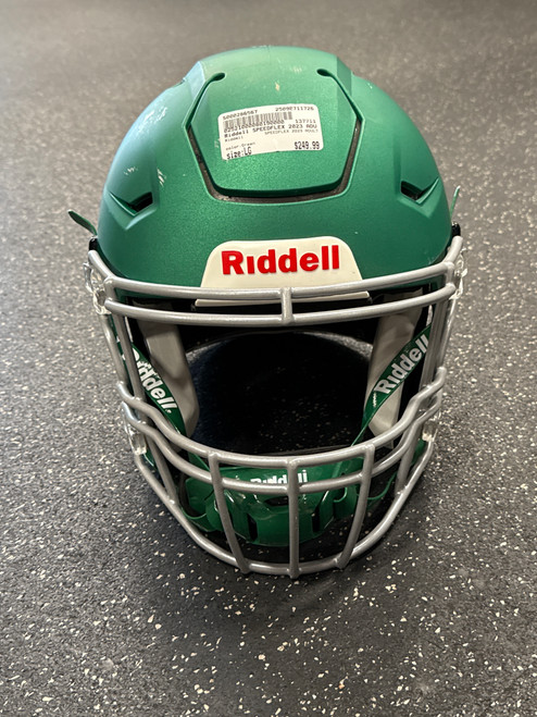 Vist Large View of Product Image Which is Used Riddell SPEEDFLEX 2023 ADULT FB Helmet Green LG
