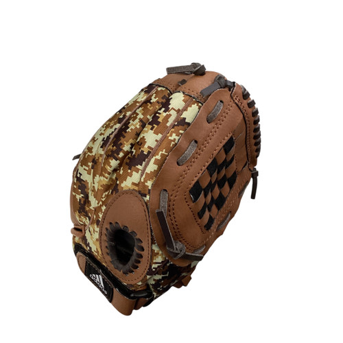 Vist Large View of Product Image Which is Used Adidas EAZY CLOSE BB/SB Glove RH Throw Brown 10"