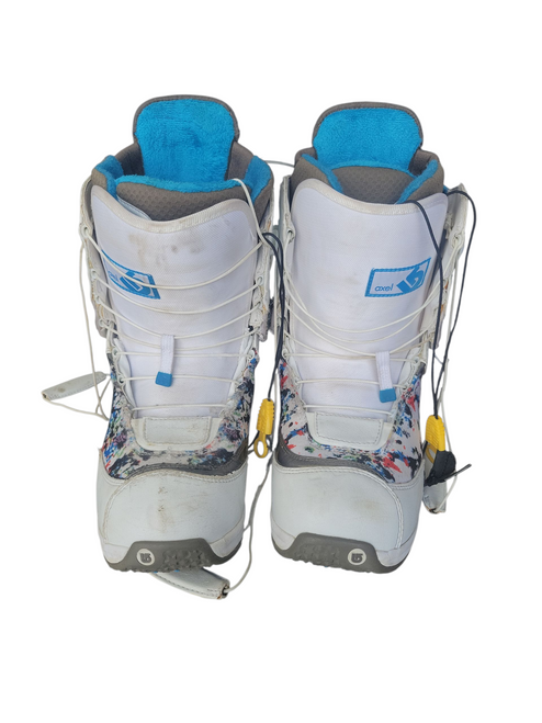 Vist Large View of Product Image Which is Used Burton AXEL WOMENS Womens Snowboard Boots White Senior 8.5