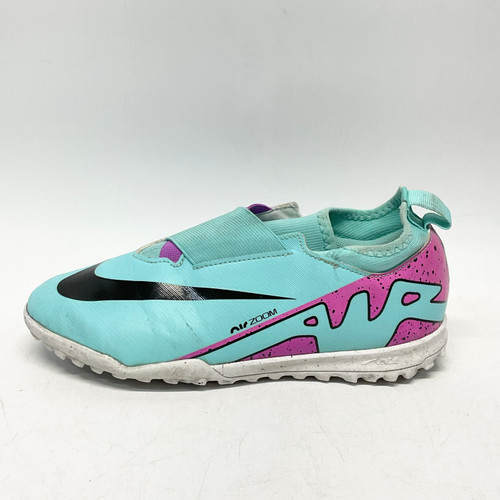 Vist Large View of Product Image Which is Used Nike MERCURIAL ZOOM VAPOR 15 Soccer Turf Shoes Turquoise Senior 5