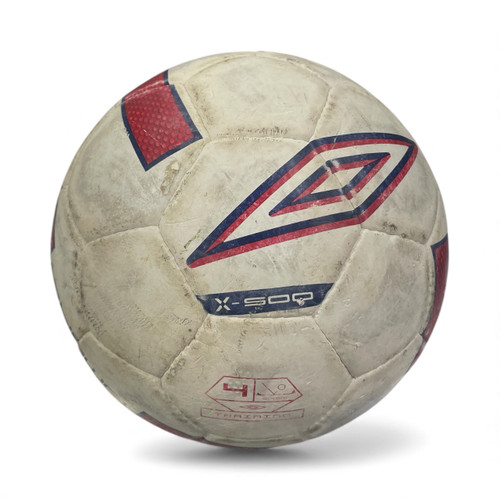 Vist Large View of Product Image Which is Used Umbro 4 All Size Soccer Ball Cardinal And White 4