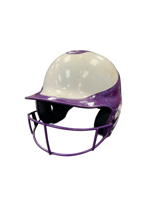 Vist Large View of Product Image Which is Used RIP-IT BATTING HELMET W/MASK Batting Helmet w/Mask Purple M/L