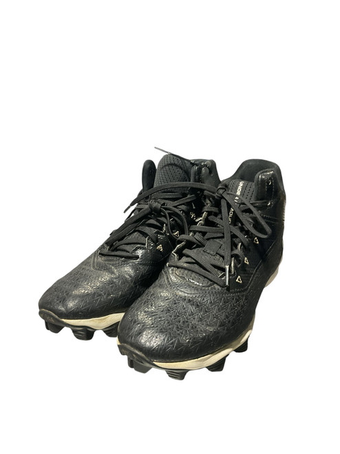 Vist Large View of Product Image Which is Used Under Armour BASEBALL CLEATS BB/SB Cleats Black Senior 7.5