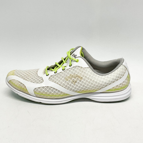 Vist Large View of Product Image Which is Used Callaway Womens Golf Shoes Lime And White Senior 8