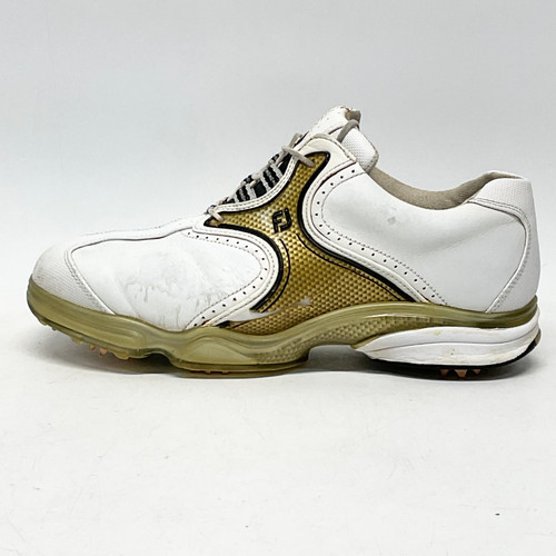 Vist Large View of Product Image Which is Used Foot Joy DRYJOY Womens Golf Shoes White Senior 8
