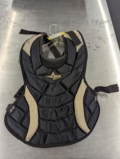 Vist Large View of Product Image Which is Used All-Star CPW13 PS Catchers Chest Protector Black Junior
