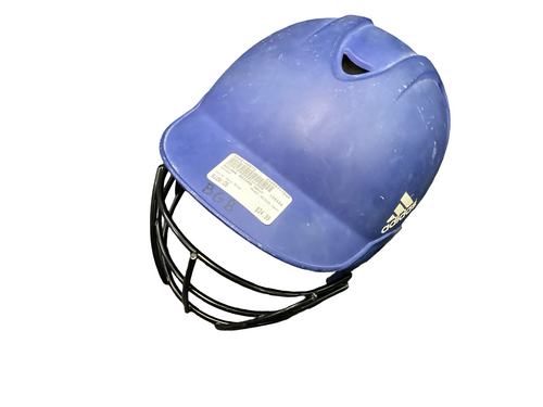 Vist Large View of Product Image Which is Used Adidas ADIDAS NAVY Batting Helmet w/Mask Navy Blue One Size