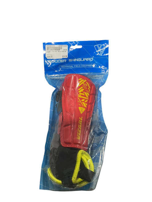 Vist Large View of Product Image Which is Used Vizari Soccer Shin Guards Junior Red SM