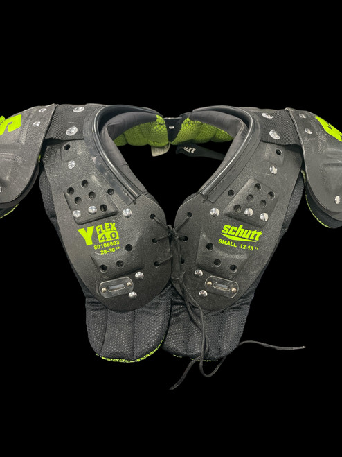 Vist Large View of Product Image Which is Used Schutt FLEX 4.0 FB Shoulder Pads Grey SM