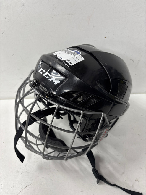 Vist Large View of Product Image Which is Used CCM FL60 Helmet Cage Combo Black MD