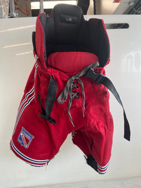 Vist Large View of Product Image Which is Used Bauer CUSTOM RANGER PANTS Youth Pant Red LG