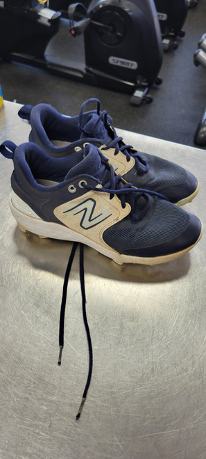 Vist Large View of Product Image Which is Used New Balance 8.5 MENS BB/SB Cleats Navy Blue Senior 8.5