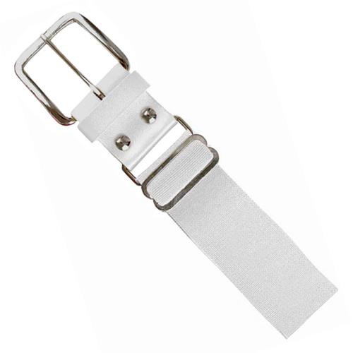 Vist Large View of Product Image Which is Champro Brute Youth Square Buckle Baseball Belts - White