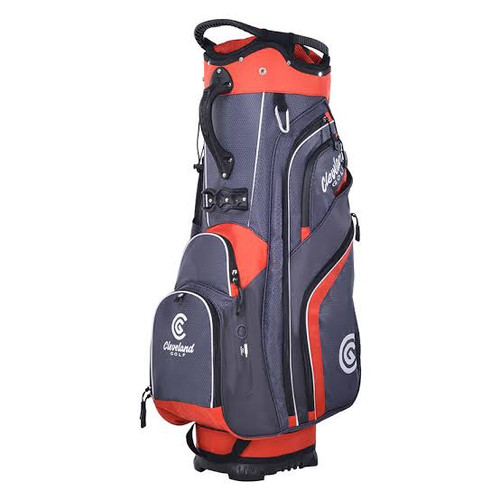 Vist Large View of Product Image Which is New Cleveland FRIDAY CART Mens Cart Bag Grey And Red