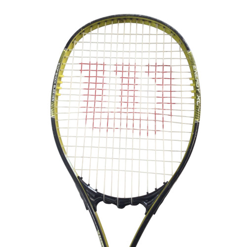 Vist Large View of Product Image Which is Used Wilson ENERGY XL V-MATRIX Adult Tennis Racquet Black 4 1/4"