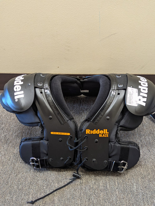 Vist Large View of Product Image Which is Used Riddell BLAZE FB Shoulder Pads Black MD