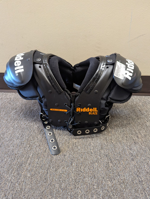 Vist Large View of Product Image Which is Used Riddell BLAZE FB Shoulder Pads Black SM