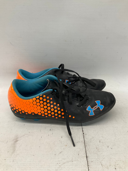 Vist Large View of Product Image Which is Used Under Armour Soccer Cleats Black Junior 05