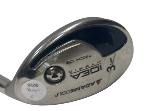 Vist Large View of Product Image Which is Used Adams Golf IDEA HYBRID TECH OS Mens Hybrid RH 3 Iron 40.25" w/ Graphite Design YS+ Hybrid 60g S-Flex Shaft