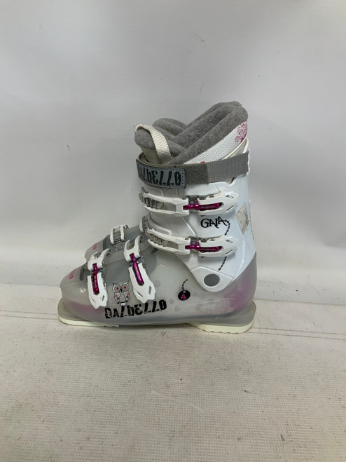 Vist Large View of Product Image Which is Used Dalbello GAIA 4 Womens DH Ski Boot White 255 MP - M07.5 - W08.5