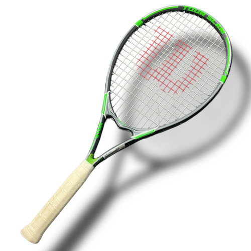 Vist Large View of Product Image Which is Used Wilson WILSON TOUR SLAM Adult Tennis Racquet Green 4 1/4"