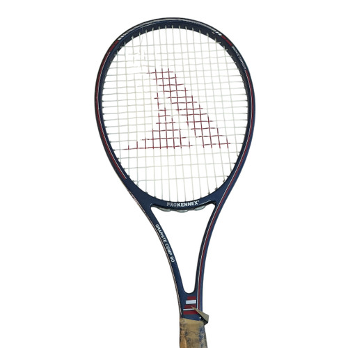 Vist Large View of Product Image Which is Used Pro Kennex GRAPHITE COMP 90 Adult Tennis Racquet Navy Blue 4 1/2"