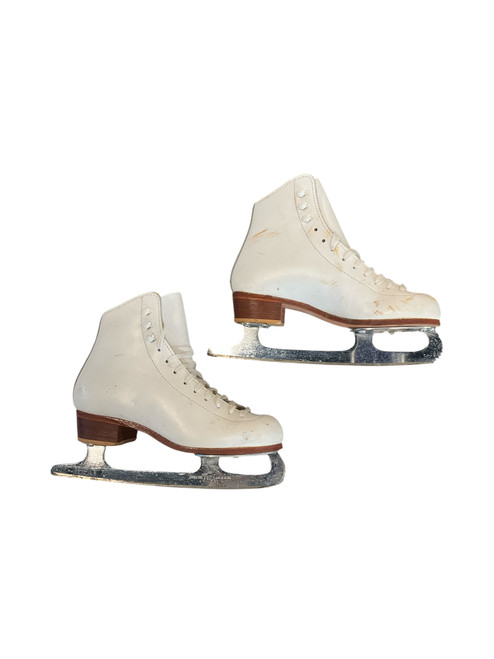 Vist Large View of Product Image Which is Used Riedell 2491 Girls Figure Skate White Junior 03