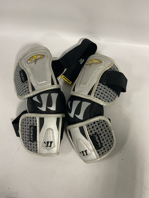 Vist Large View of Product Image Which is Used Warrior MPG 10 Lacrosse Arm Pads/Guards Grey SM