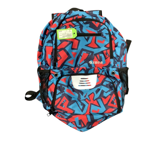 Vist Large View of Product Image Which is Used ZOEA SOCCER BACKPACK Soccer Player Sackpack Black/Navy/Red