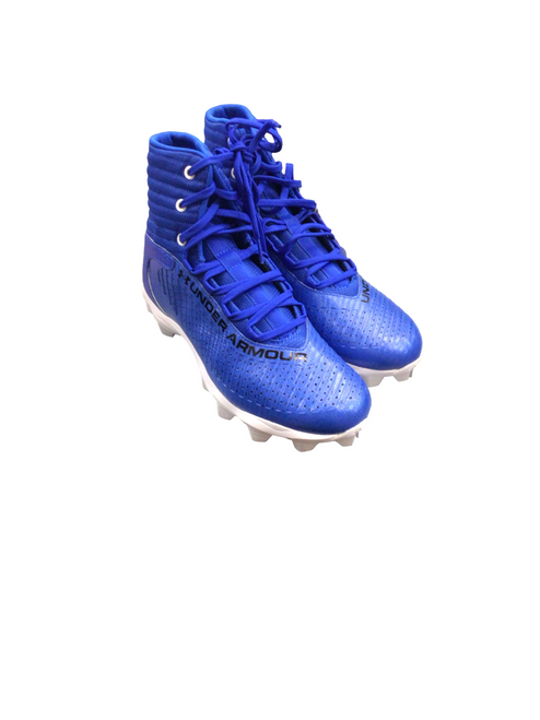 Vist Large View of Product Image Which is Used Under Armour Adult FB Cleats Royal Blue Senior 8.5