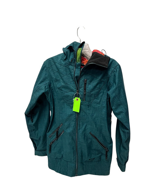 Vist Large View of Product Image Which is Used Oakley ANORAK FIT 511438 Womens Snow Jacket Teal XS