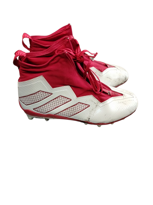 Vist Large View of Product Image Which is Used Adidas NASTY Adult FB Cleats Red Senior 13